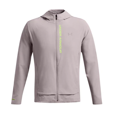 Under Armour FW24 Hooded Woven Zip Jacket Gray Purple 1376794-015