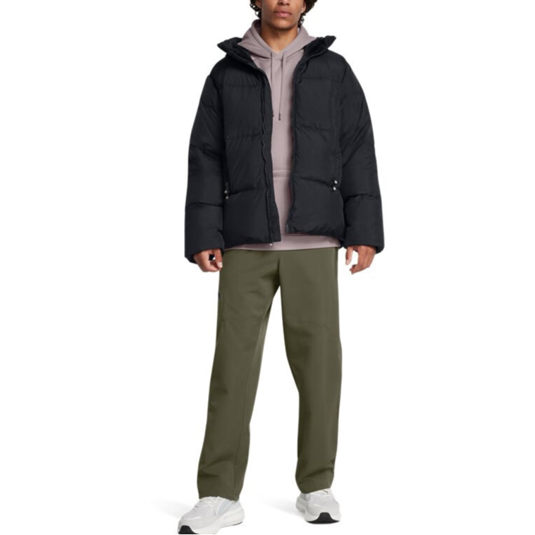 Details for アンダーアーマー FW25 リミットレス ブラックダウンジャケット - スタイリッシュで暖か快適。 1384641-001