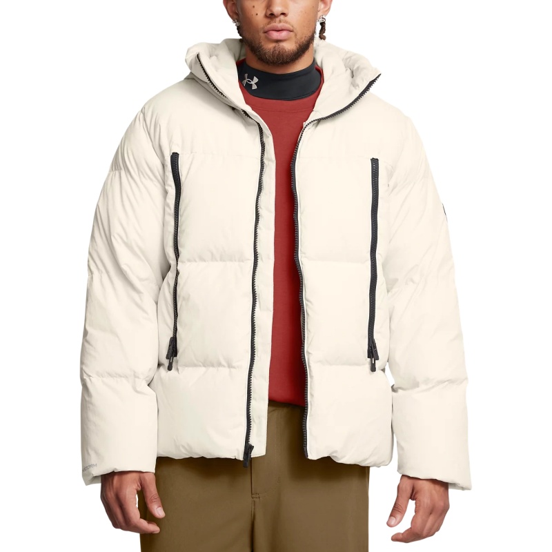 Shop Under Armour FW25 UA Limitless Puffer Kalis Air Putih Peak. 1384641-110