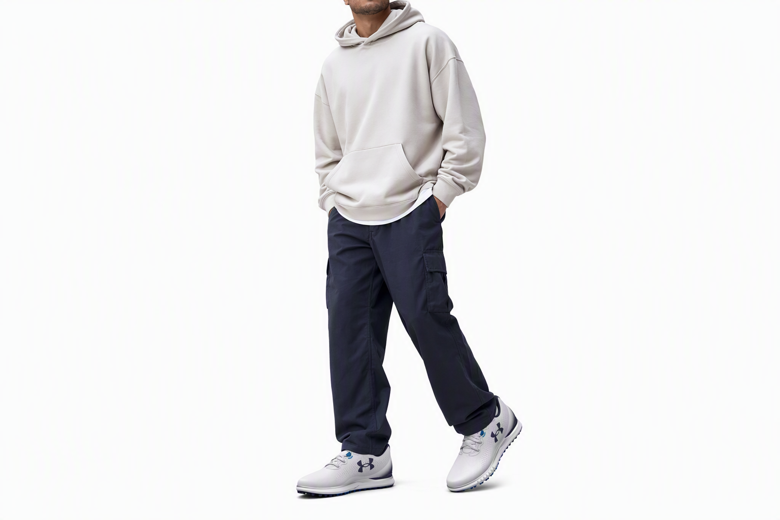Order Under Armour Glide 2 'Putih Midnight Navy' 3026402-100
