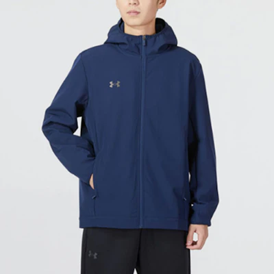 Under Armour Gradient Reflective Logo Hooded Jacket Blue 22600401-408 Lookbook Under Armour Gradient Reflective Logo Hooded Jacket Blue 22600401-408