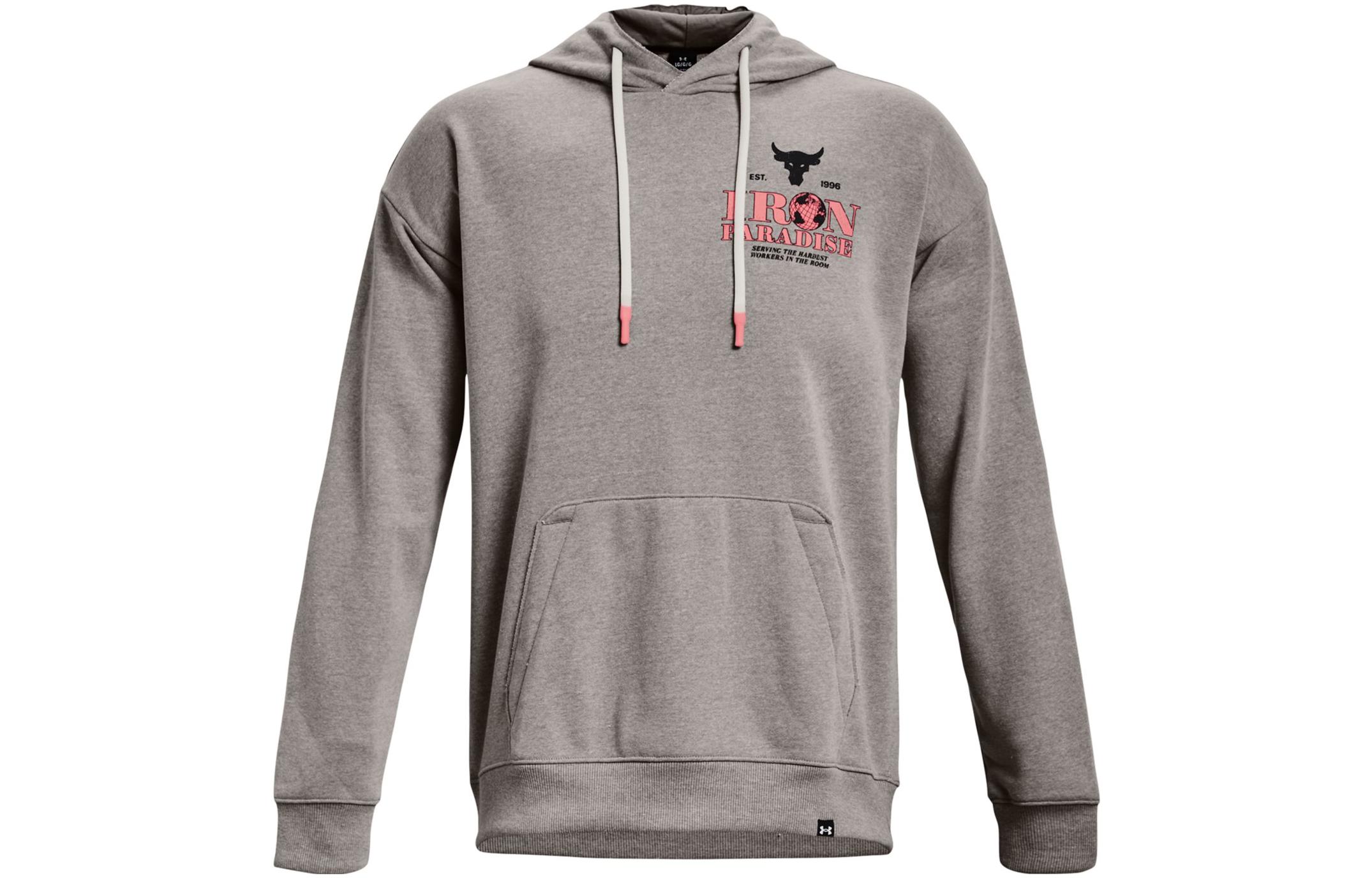 Under Armour Graphic Print Pullover Hoodie Gray Color 1373562-294