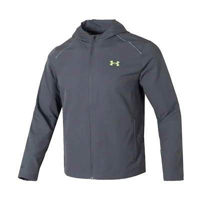 Under Armour Gray Fitness Training Letter Print Hoodie Jacket 1376795-025