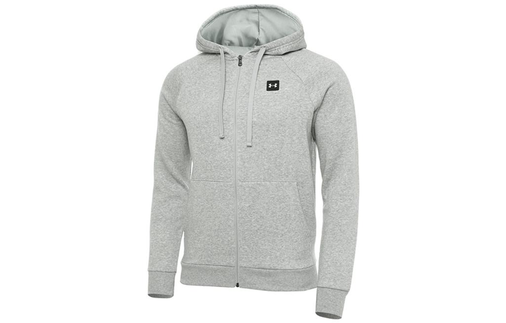 Under Armour Gray Fleece Lined Zip-Up Hoodie Jacket 1357111-011