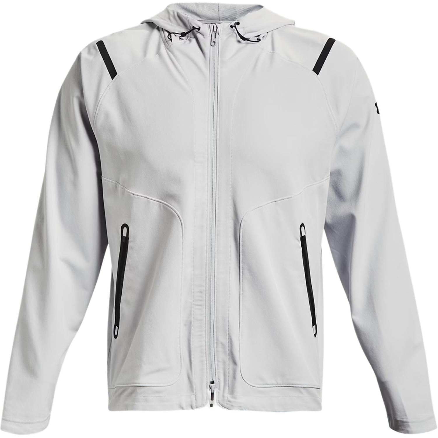 Under Armour Gray Lightweight Breathable Training Hoodie Jacket 1370494-014