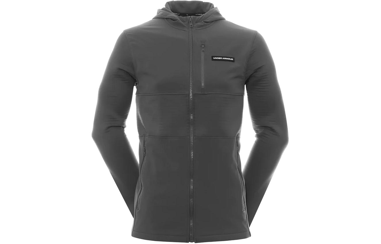 Under Armour Gray Solid Casual Straight-Cut Hooded Jacket 1379722-025