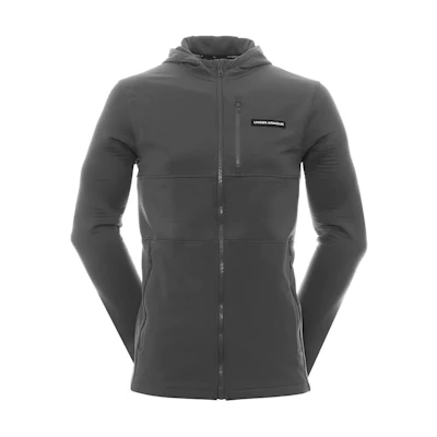 Under Armour Gray Solid Casual Straight-Cut Hooded Jacket 1379722-025