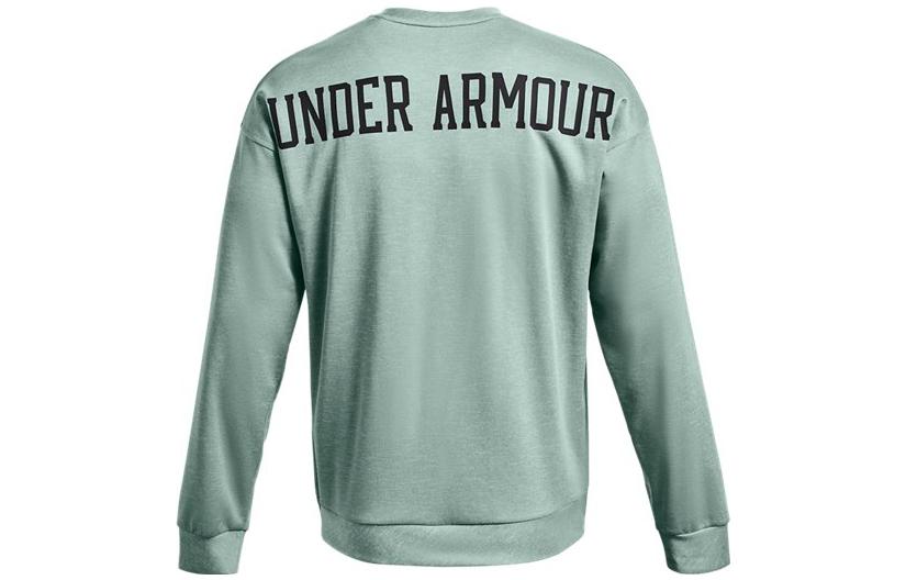 Under Armour Green Crewneck Logo Print Long Sleeve Sweatshirt 1361757-781