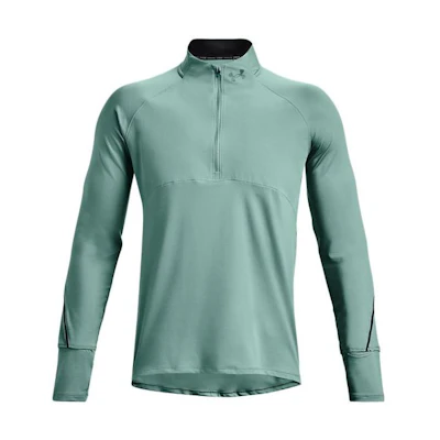 Under Armour Green Half-Zip Solid Running Sweatshirt 1365662-177