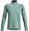 Order Under Armour Green Half-Zip Solid Running Sweatshirt 1365662-177