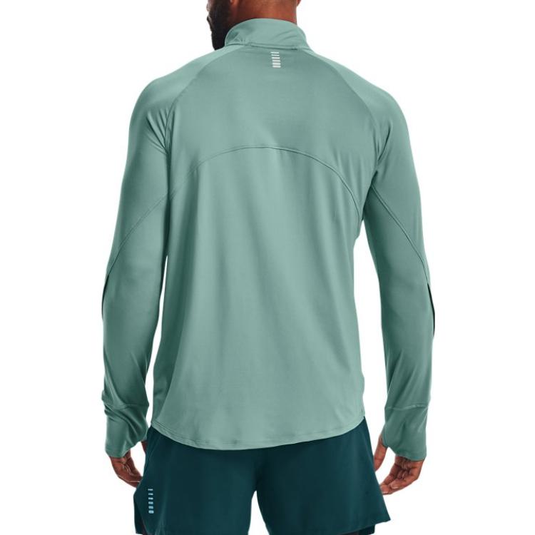 Purchase Under Armour Green Half-Zip Solid Running Sweatshirt 1365662-177