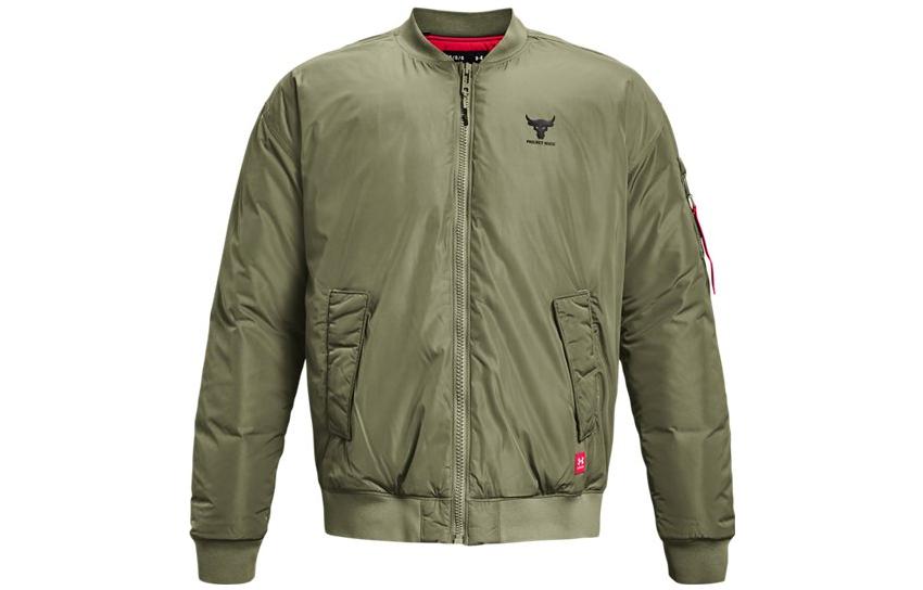 Under Armour Green Logo Printed Casual Long Sleeve Jacket 1374425-346