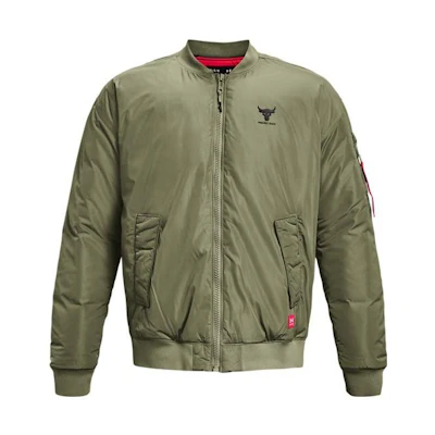 Under Armour Green Logo Printed Casual Long Sleeve Jacket 1374425-346
