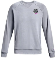 Under Armour Grey Pullover Crewneck Sweatshirt with Letter Print 1373837-035 Under Armour Grey Pullover Crewneck Sweatshirt with Letter Print 1373837-035