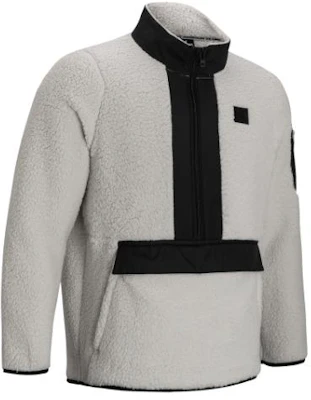 安德玛灰色羊羔绒套头衫带徽标补丁和拉链细节 1373847-110 Buy 安德玛灰色羊羔绒套头衫带徽标补丁和拉链细节 1373847-110