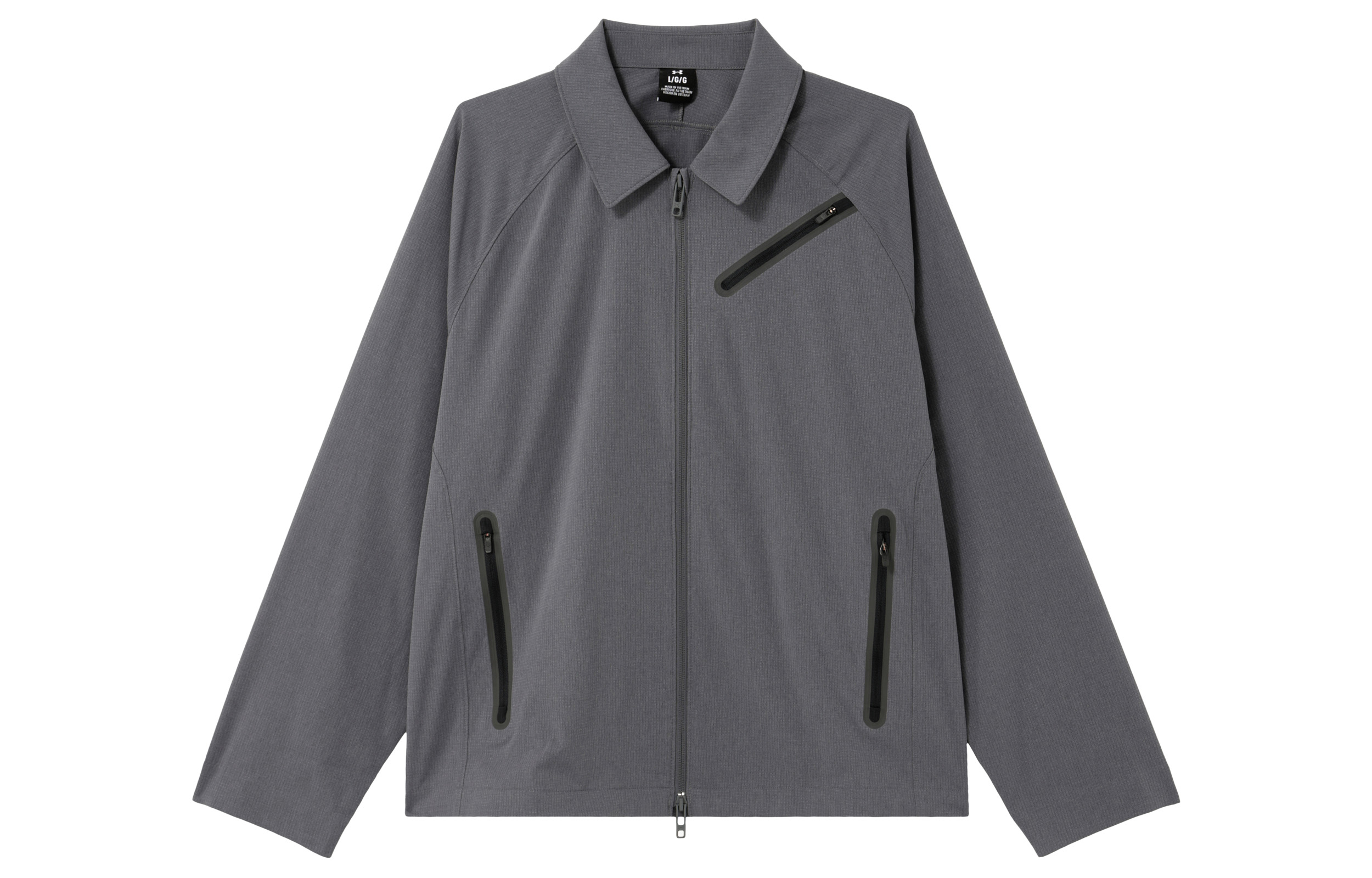 Under Armour Grey Vintage Long-Sleeve Zip-Up Polo Jacket 1383029-025