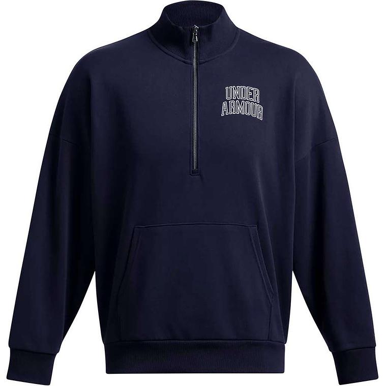 Under Armour Half-Zip Pullover Sweatshirt - Navy Blue Sports & Casual 1386550-410