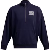 Under Armour Half-Zip Pullover Sweatshirt - Navy Blue Sports & Casual 1386550-410 Under Armour Half-Zip Pullover Sweatshirt - Navy Blue Sports & Casual 1386550-410