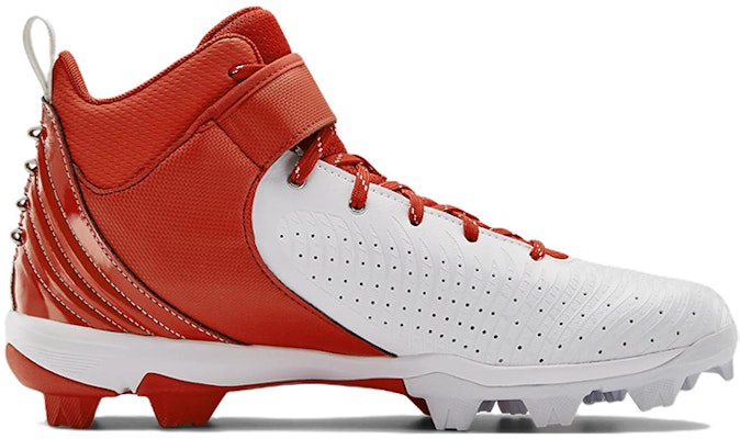 Under Armour Harper 5 中筒 RM 棒球鞋 白橙色 Order Under Armour Harper 5 中筒 RM 棒球鞋 白橙色