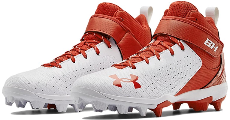 Under Armour Harper 5 中筒 RM 棒球鞋 白橙色 Lookbook Under Armour Harper 5 中筒 RM 棒球鞋 白橙色