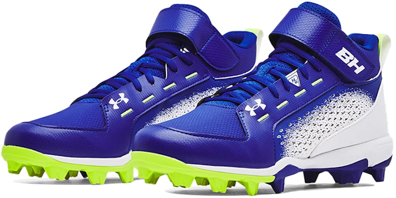 Under Armour Harper 6 中筒 RM 棒球鞋 藍白 Lookbook Under Armour Harper 6 中筒 RM 棒球鞋 藍白