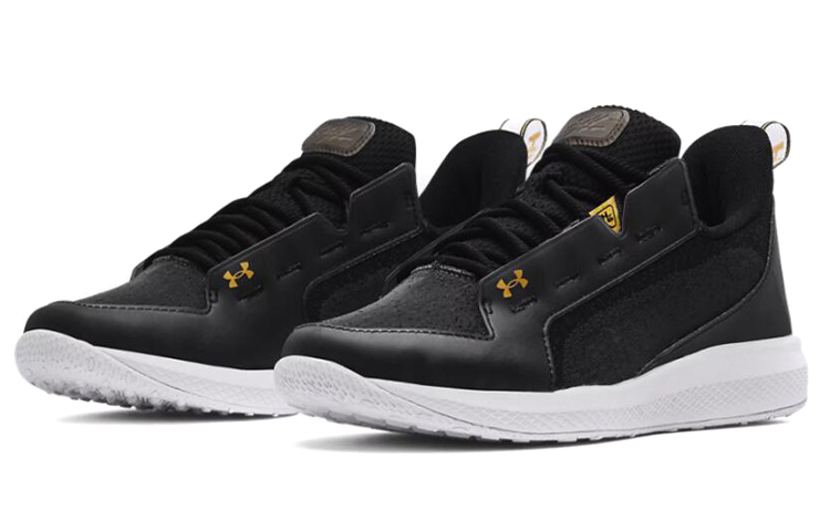 Lookbook Under Armour Harper 6 Turf ''Zwart Metallic Goud'' 3024321-001