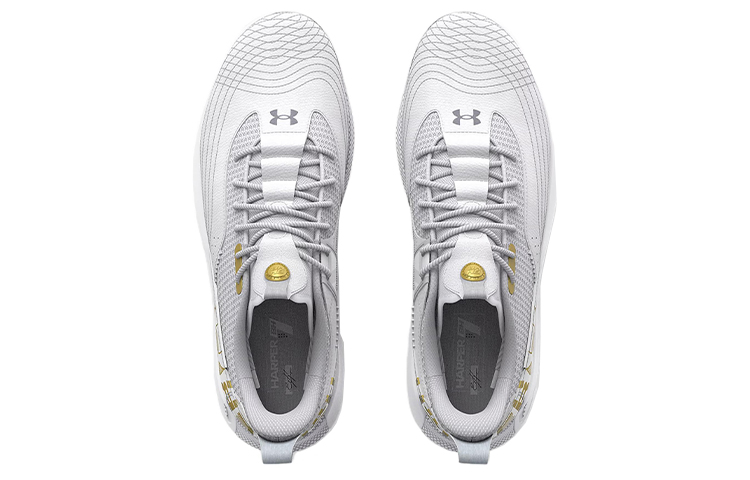Shop Under Armour Harper 7 Low ST ''Bianco Oro Metallizzato'' 3025582-100