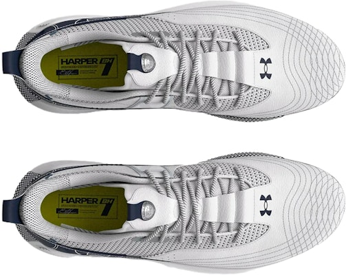 UAハーパー7ローST 白/紺 3025582-401 Shop UAハーパー7ローST 白/紺 3025582-401