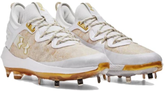 언더아머 하퍼 8 로우 ST '화이트 메탈릭 골드' 3026588-100 Order 언더아머 하퍼 8 로우 ST '화이트 메탈릭 골드' 3026588-100