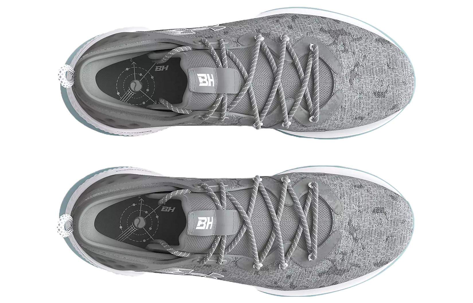 Shop Under Armour Harper 8 Turf Sepatu Baseball 'Abu-abu Baseball' 3026593-100