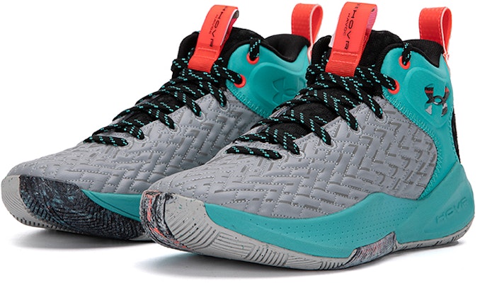 安德玛 Havoc 4 Clone '绿松石色' 篮球鞋 3025998-104 Lookbook 安德玛 Havoc 4 Clone '绿松石色' 篮球鞋 3025998-104