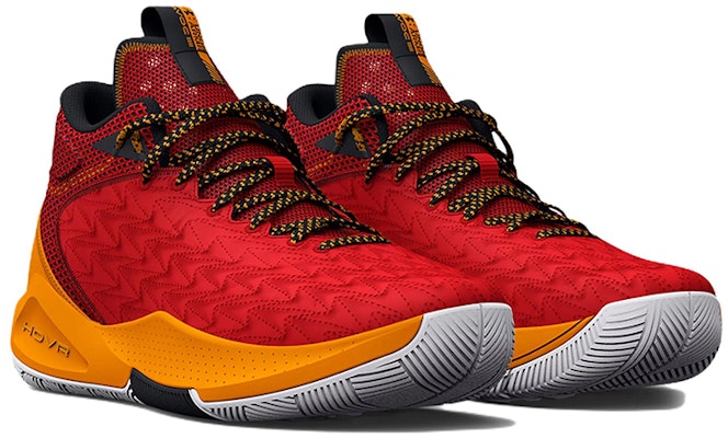 Under Armour Havoc 5 低筒 實戰籃球鞋 男款 紅黃 Lookbook Under Armour Havoc 5 低筒 實戰籃球鞋 男款 紅黃