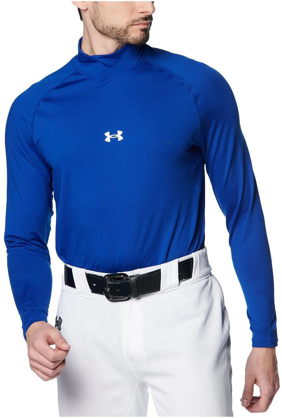 under-armour-heat-gear-quarter-zip-print-logo-bright-blue-pullover-1385291-400