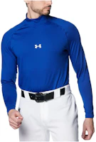 Under Armour Heat Gear Quarter-Zip Print Logo Bright Blue Pullover 1385291-400 Under Armour Heat Gear Quarter-Zip Print Logo Bright Blue Pullover 1385291-400