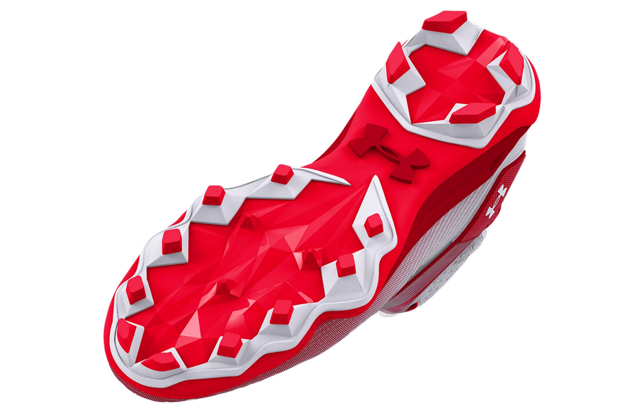 Shop 安德玛 Highlight Hammer MC '白红' 橄榄球鞋 3025085-100