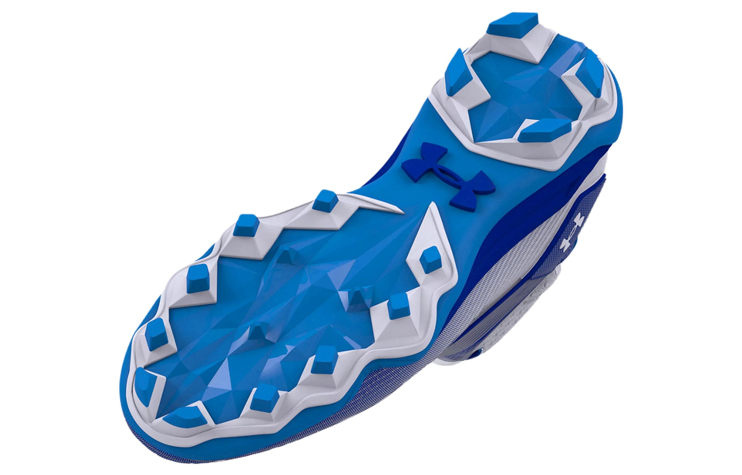 Shop 安德玛高帮战靴 MC "白色皇家蓝" 3025085-102