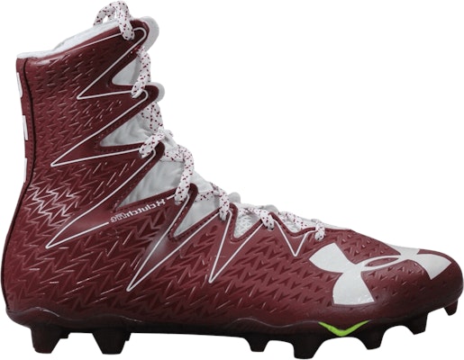 Maroon and white under hot sale armour highlight cleats