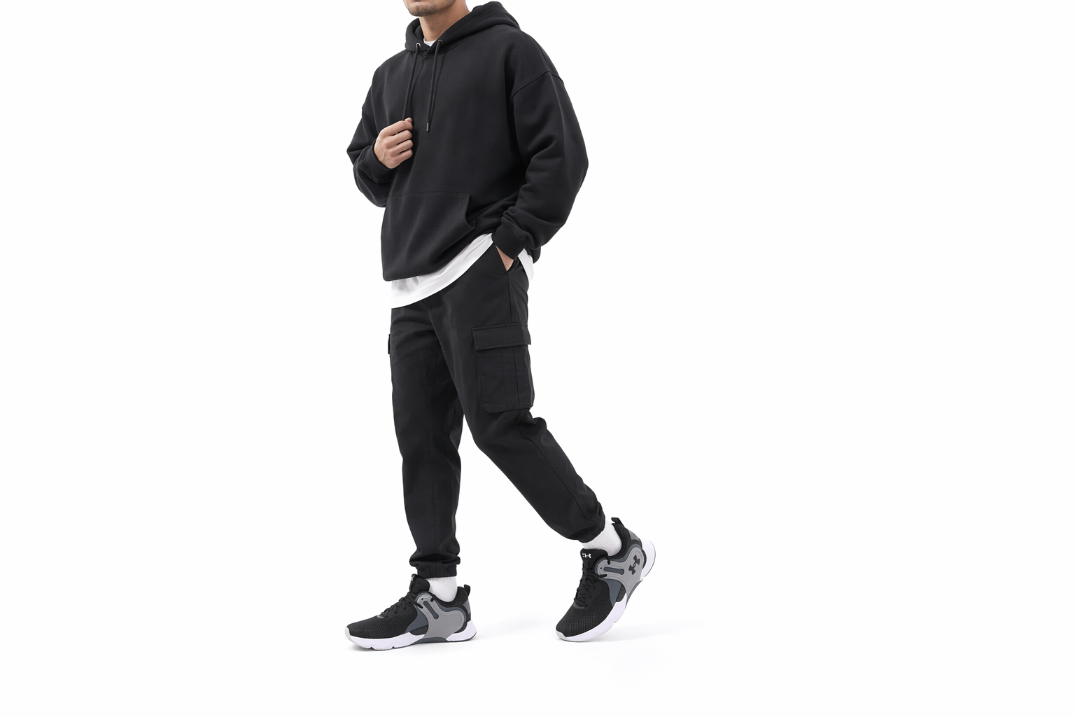 Order Under Armour HOVR Apex 3「黑色光暈灰」3024271-002