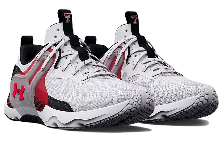 Lookbook Under Armour HOVR Apex 3 Universitario 'Blanco Rojo' 3026158-103