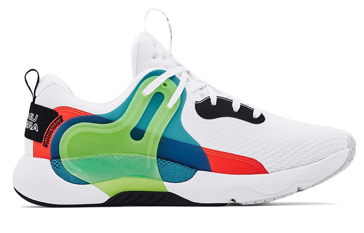 Order Under Armour HOVR Apex 3 Sepatu Lari Putih/Hijau 3024271-100