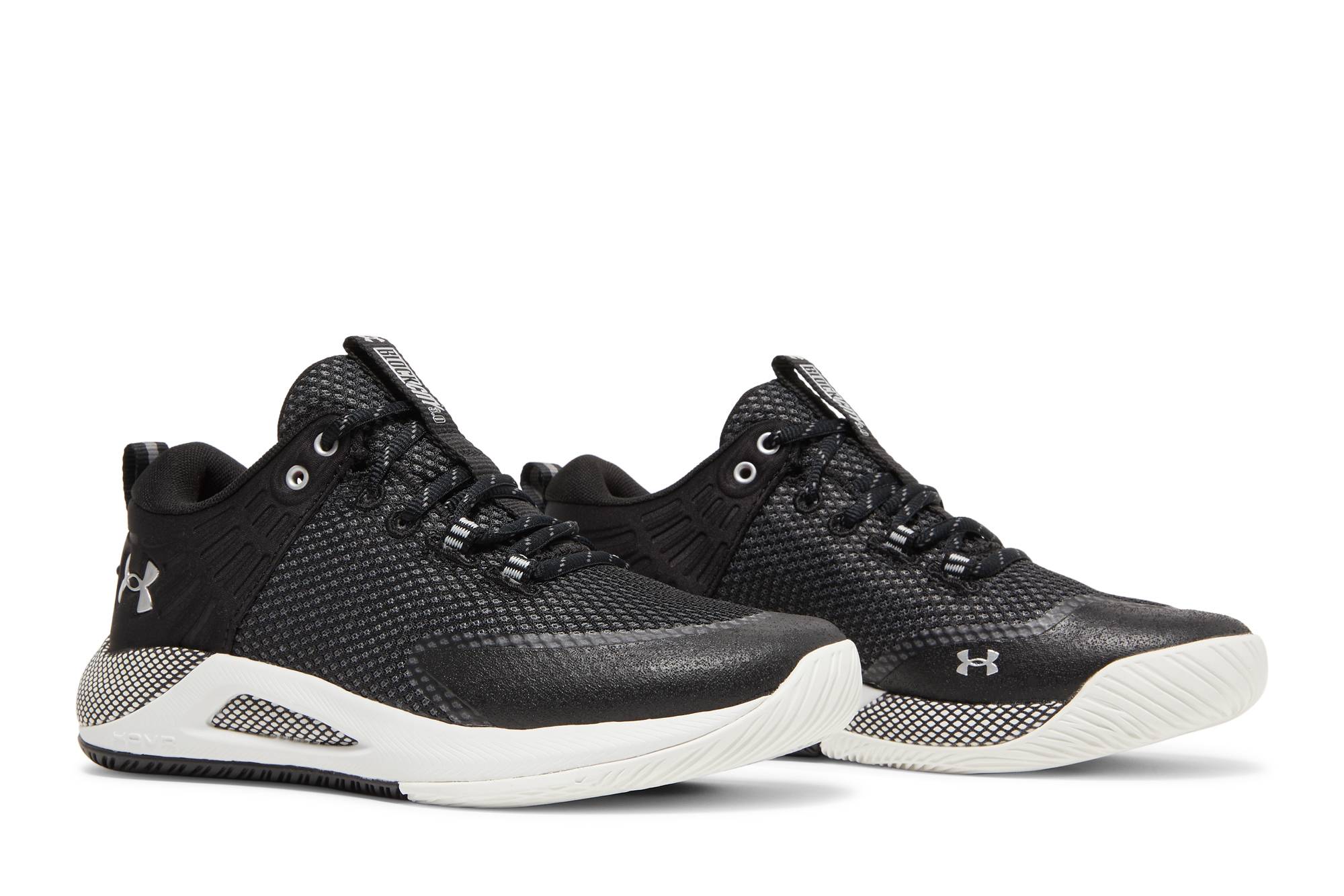 Cheap (W) 安德玛 HOVR Block City '黑白'配色篮球鞋 3023709-001