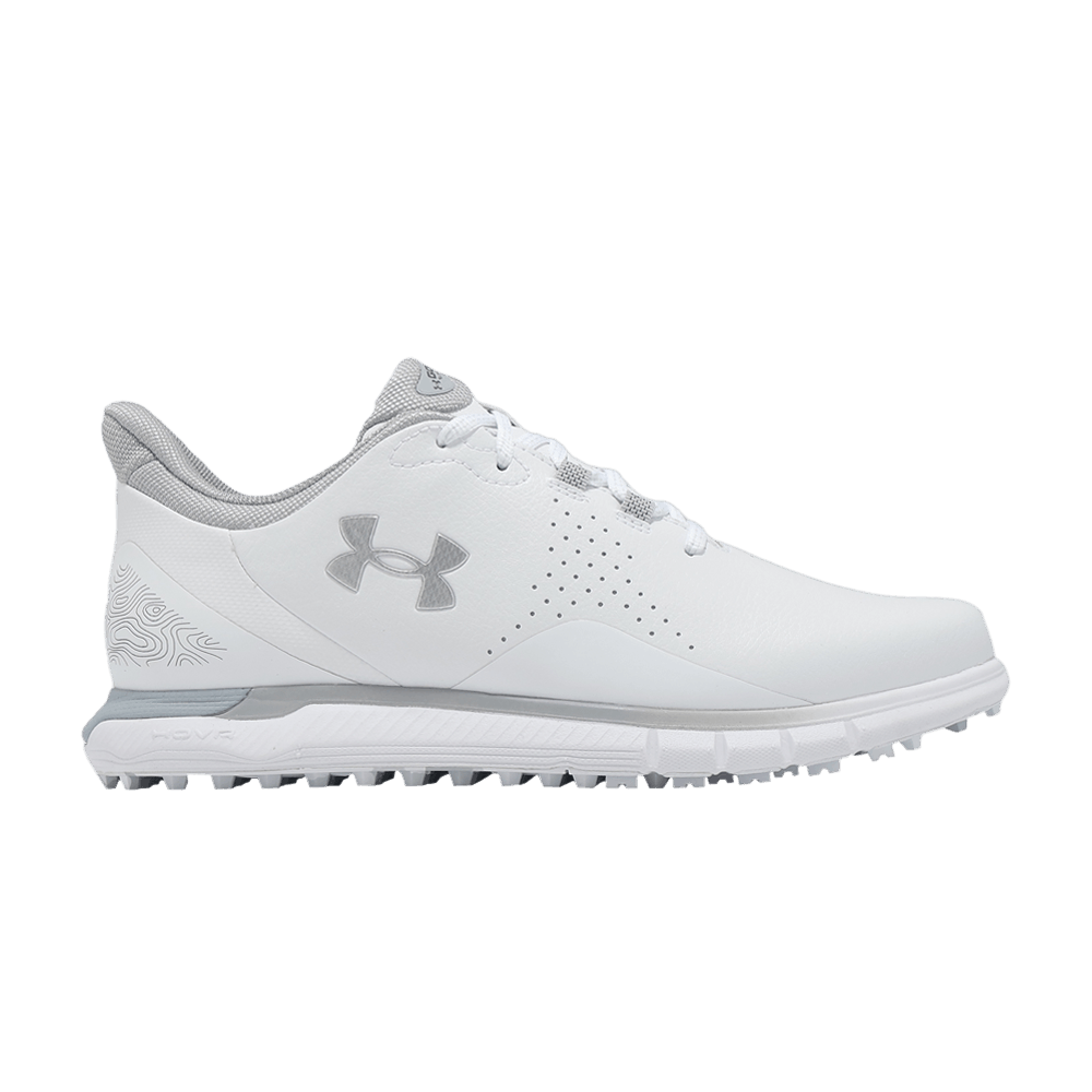 Under Armour HOVR Drive Fade Spikeless Golf Wide 'White Metallic Silver' 3027085-102