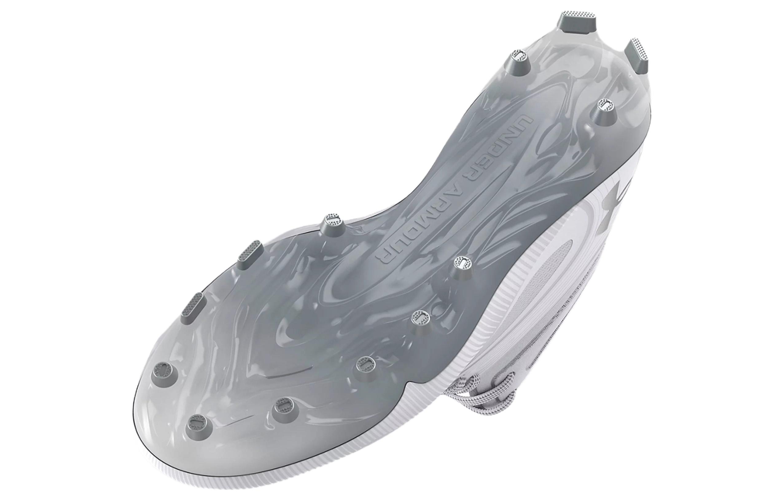 Shop 언더아머 호버 페이드2 스파이크리스 골프 '화이트 블랙 라임' 3026970-102