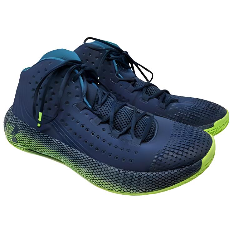 Shop Under Armour HOVR Havoc 2 ''Navy Lime'' Herren Basketballschuhe Blau Grün 3022050-401