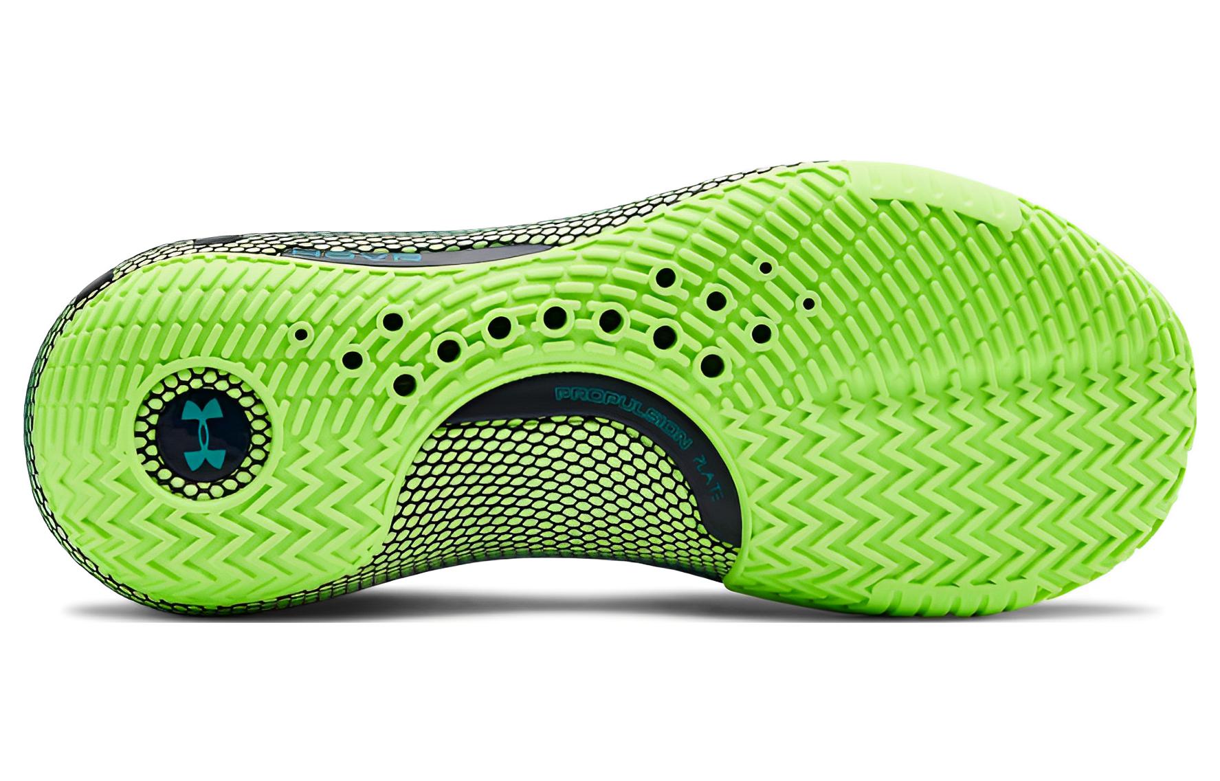 Purchase Under Armour HOVR Havoc 2 ''Navy Lime'' Herren Basketballschuhe Blau Grün 3022050-401
