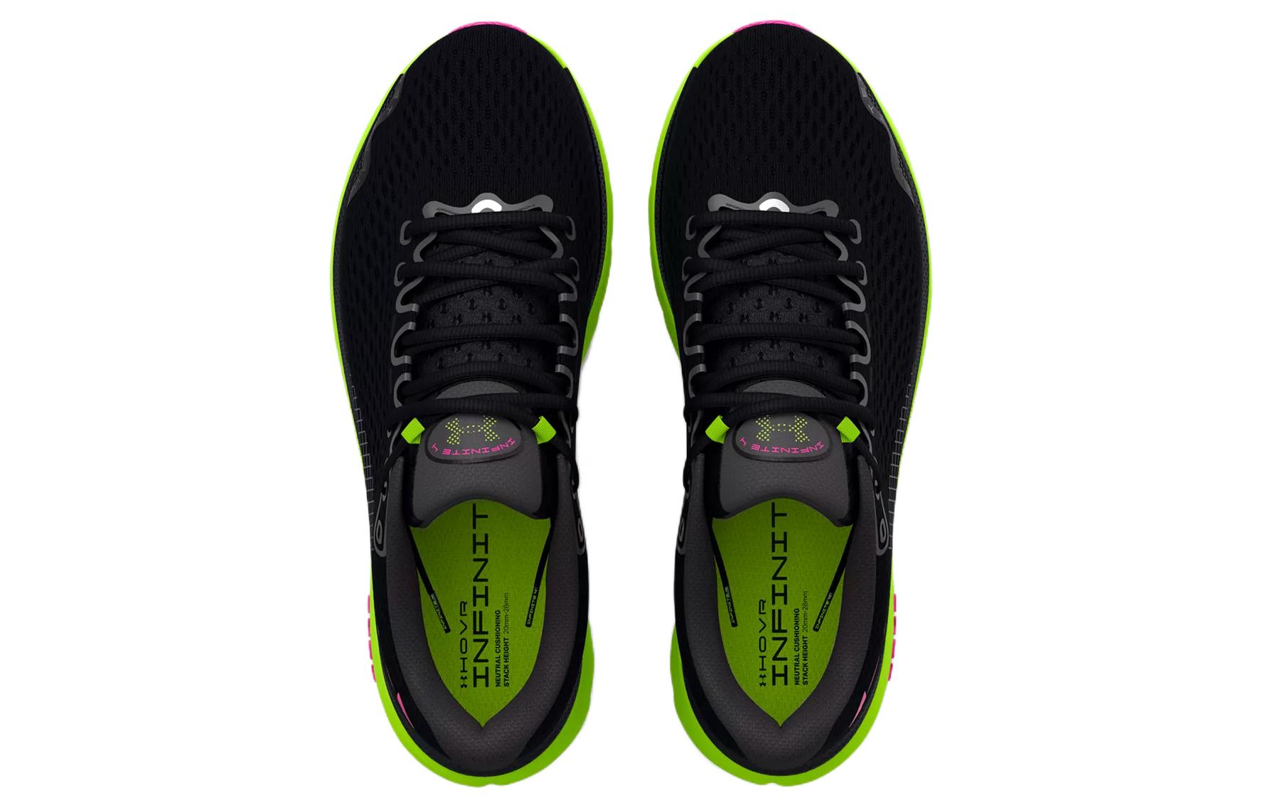 Shop Under Armour HOVR Infinite 4 防滑耐磨 低筒 跑步鞋 黑綠