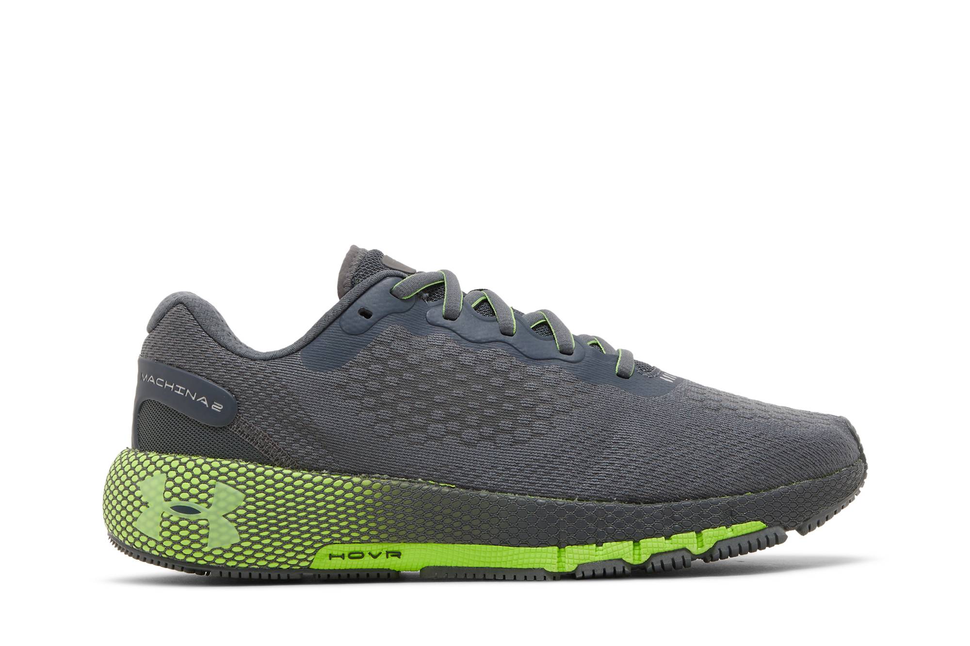 UA HOVR Machina 2 'Pitch Grey Hyper Green'
