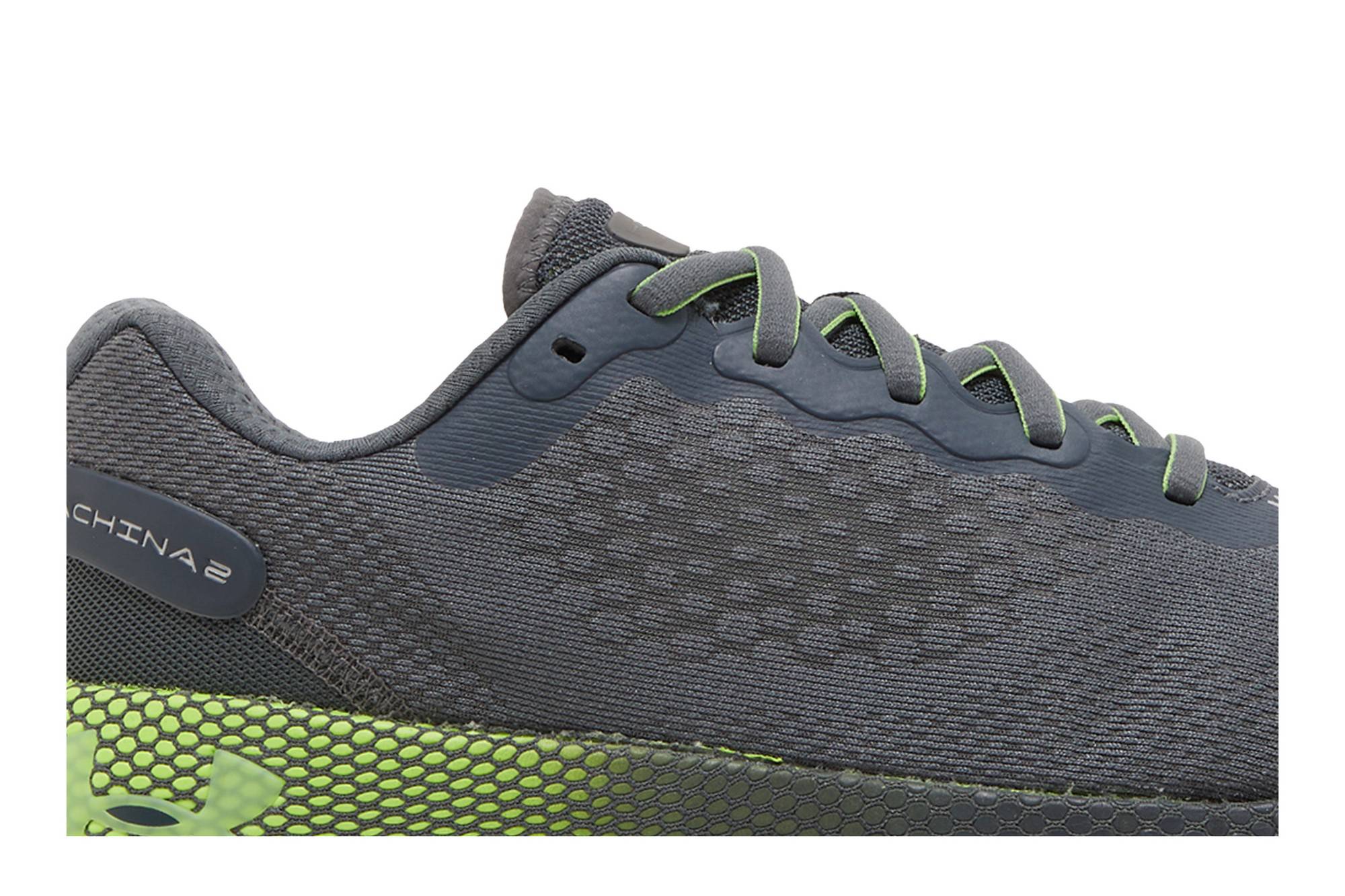 UA HOVR Machina 2 'Pitch Grey Hyper Green' 圖 2