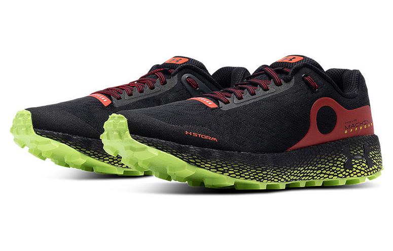 Lookbook Under Armour HOVR Machina Off Road CN 'Hitam Merah Hijau' 3025716-001