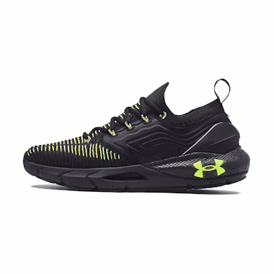 UA HOVR Phantom 2 IntelliKnit 'Black High-Vis Yellow'